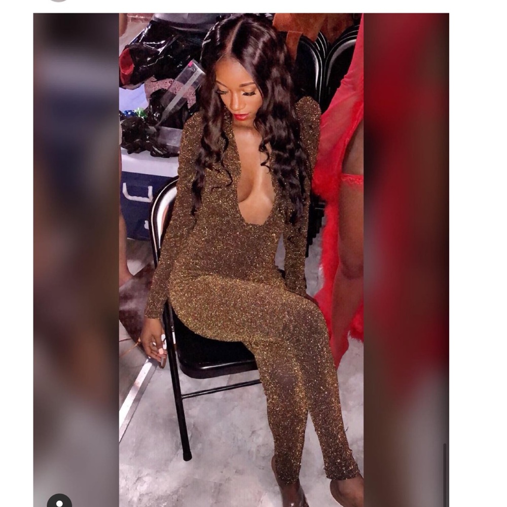 One Piece Gold Bodysuit